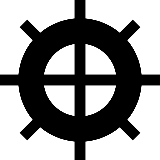 timón Basic Straight Filled icono