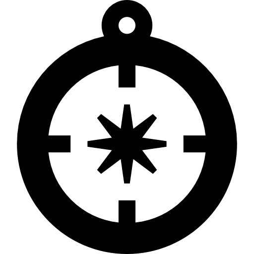 Compass Basic Straight Filled icon