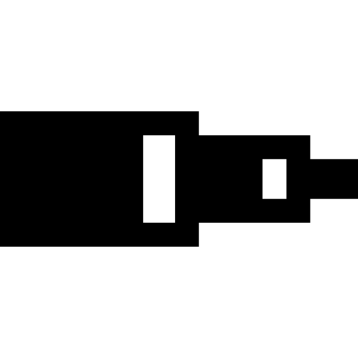 작은 망원경 Basic Straight Filled icon