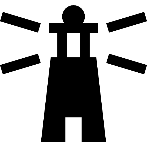 Lighthouse Basic Straight Filled icon
