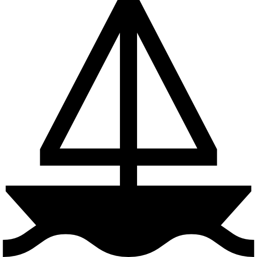 Sailboat Basic Straight Filled icon