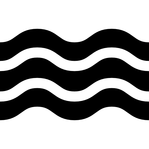 Waves Basic Straight Filled icon