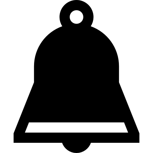 Bell Basic Straight Filled icon
