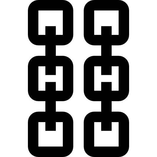cadenas Basic Straight Filled icono