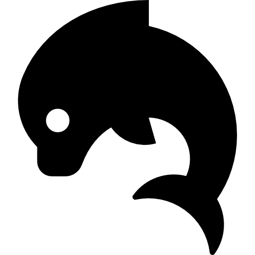 Дельфин Basic Straight Filled иконка