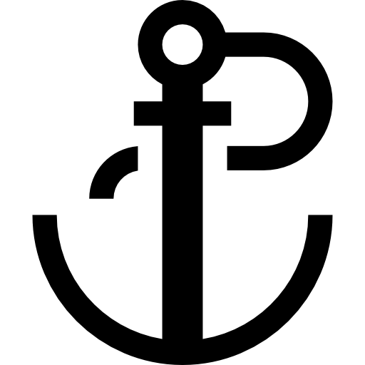 Anchor Basic Straight Filled icon
