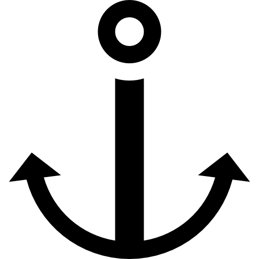 Anchor Basic Straight Filled icon