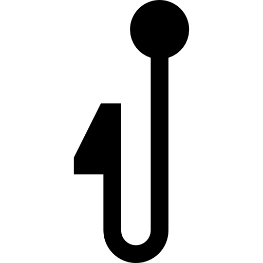 gancho Basic Straight Filled icono