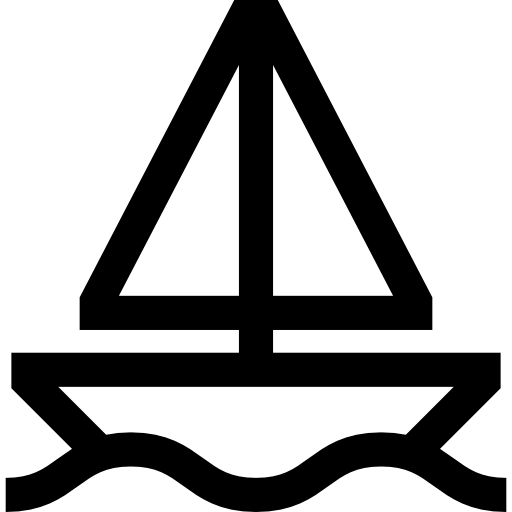 Sailboat Basic Straight Lineal icon
