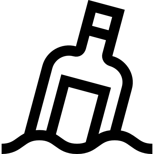 butelka Basic Straight Lineal ikona