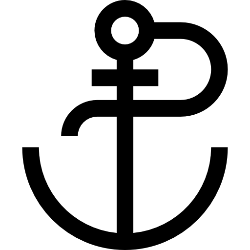 Anchor Basic Straight Lineal icon