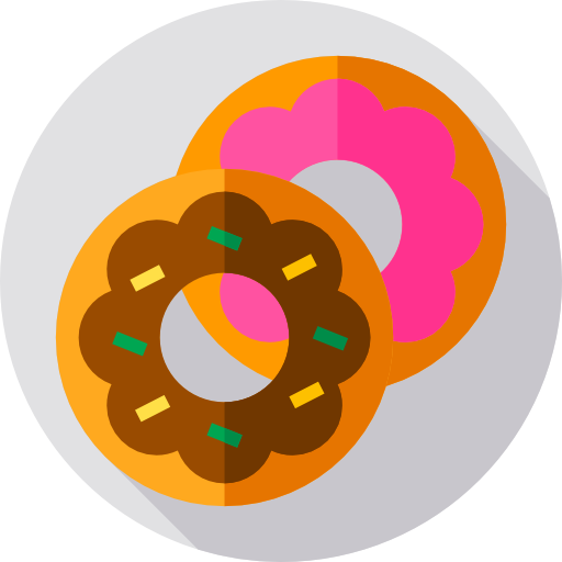 Doughnut Flat Circular Flat icon