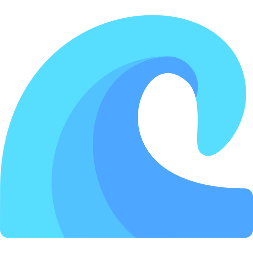 Wave Basic Rounded Flat icon
