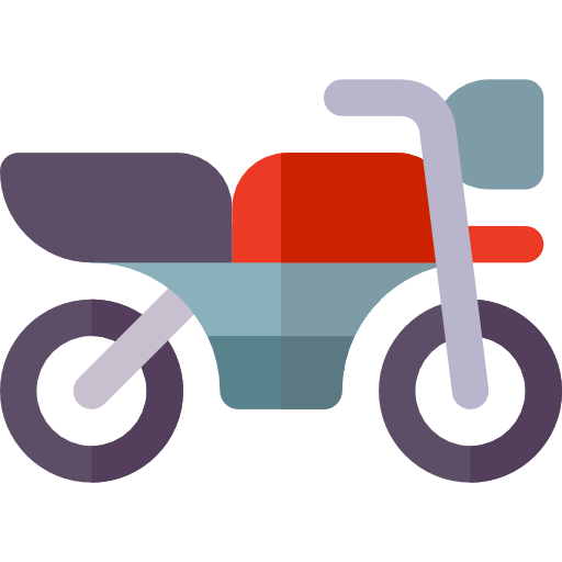 Мотоцикл Basic Rounded Flat иконка