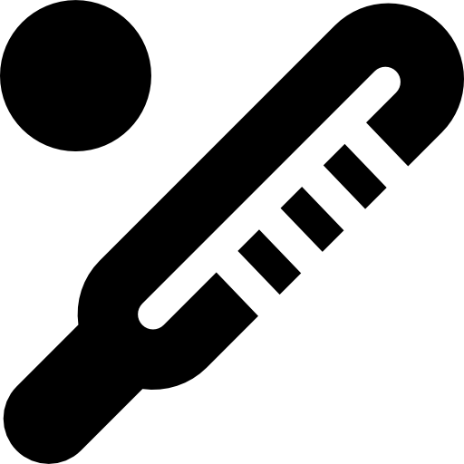 thermometer Basic Rounded Filled icon