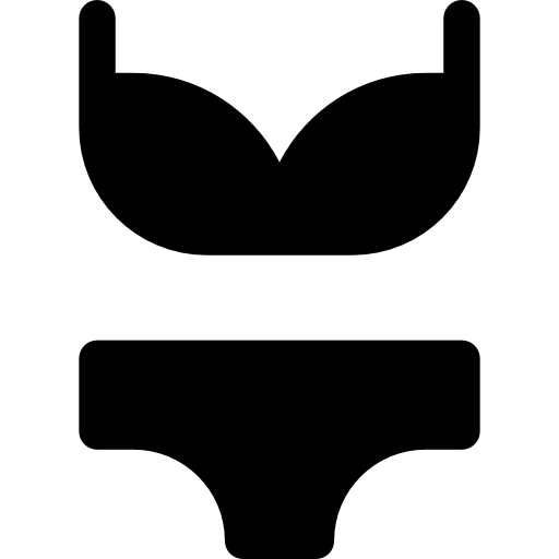 bikini Basic Rounded Filled ikona