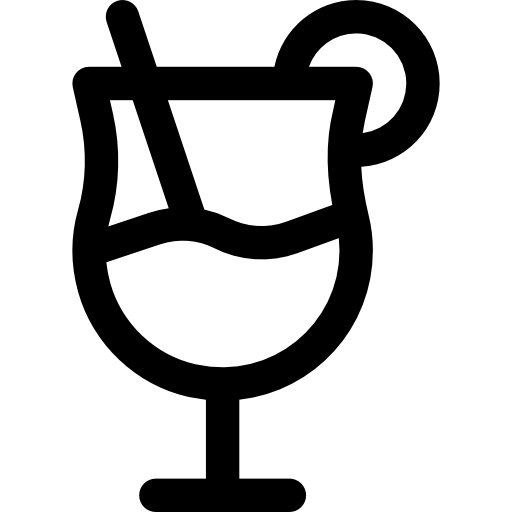 koktajl Basic Rounded Lineal ikona