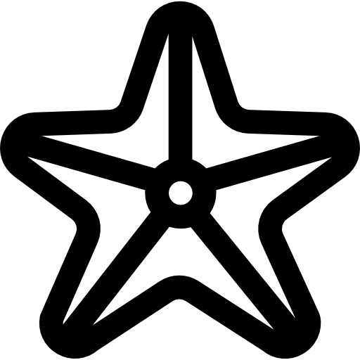 stella marina Basic Rounded Lineal icona