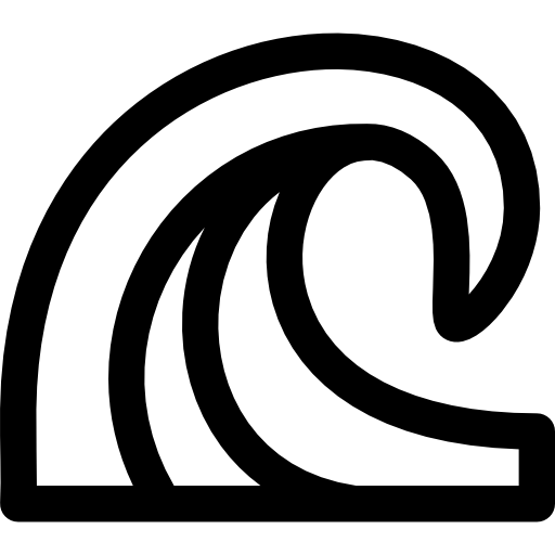 Wave Basic Rounded Lineal icon