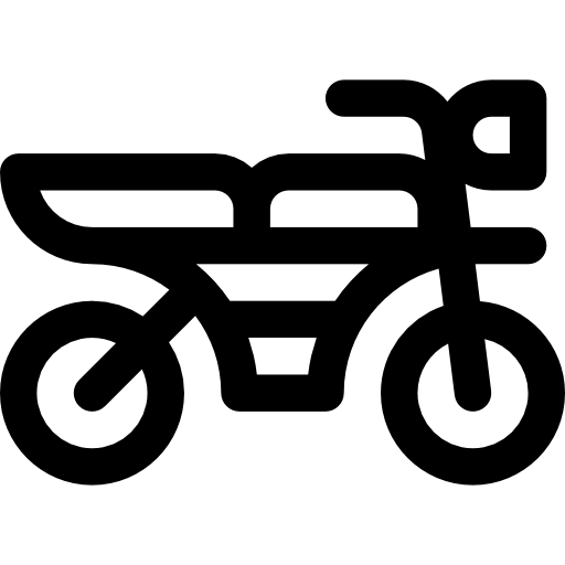 motociclo Basic Rounded Lineal icona