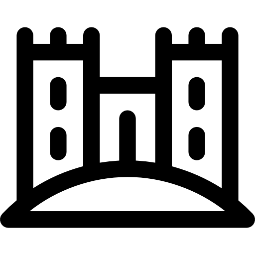castello di sabbia Basic Rounded Lineal icona
