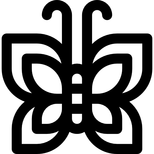 motyl Basic Rounded Lineal ikona