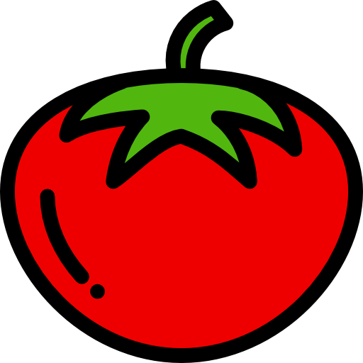 토마토 Detailed Rounded Lineal color icon