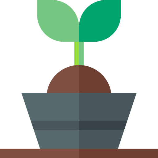Plant pot Basic Straight Flat icon