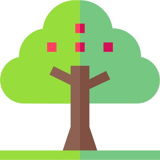 drzewo owocowe Basic Straight Flat ikona