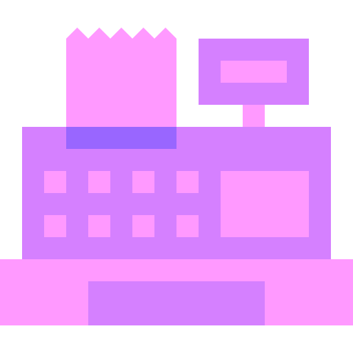 caja registradora Basic Sheer Flat icono