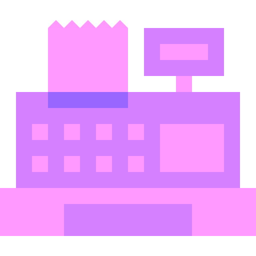 Cash register Basic Sheer Flat icon