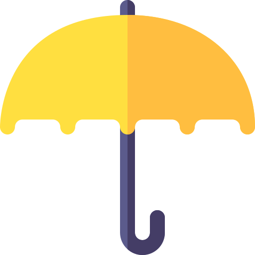 Umbrella Basic Rounded Flat icon