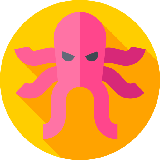 kraken Flat Circular Flat icono