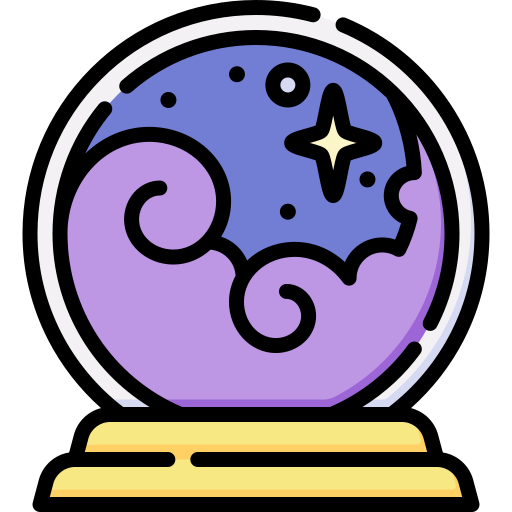 Crystal ball Special Lineal color icon