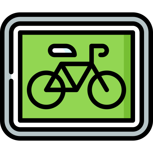carril de bicicletas Special Lineal color icono