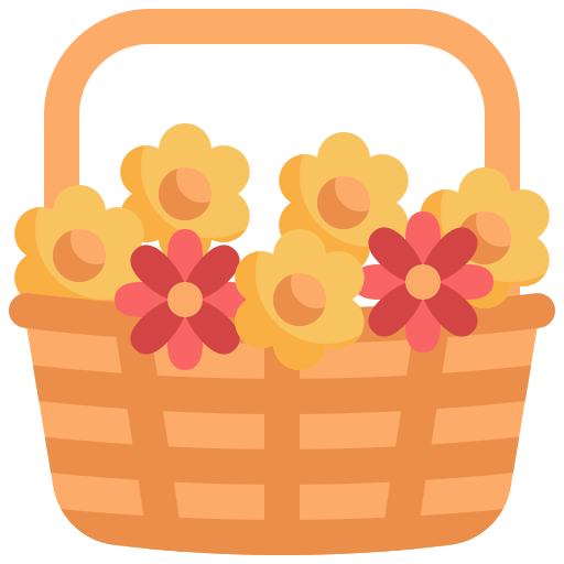 cesta de flores Generic Flat Ícone