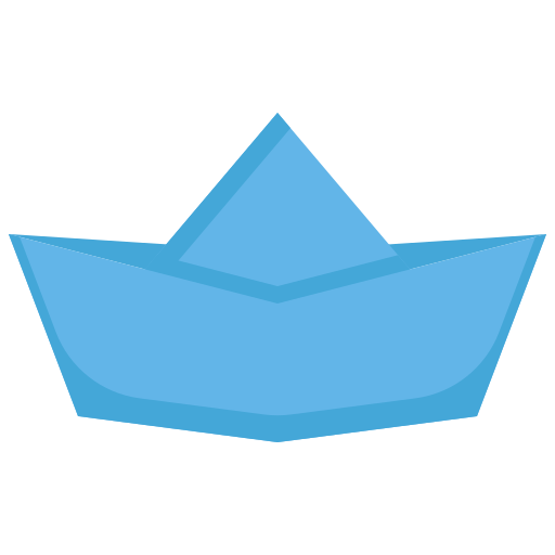 papierowy statek Generic Flat ikona