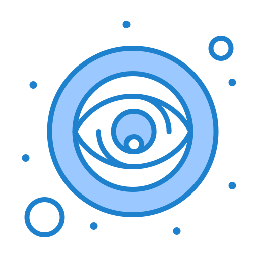 Eye Generic Blue icon