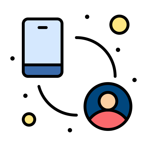 mobilny Flatart Icons Lineal Color ikona