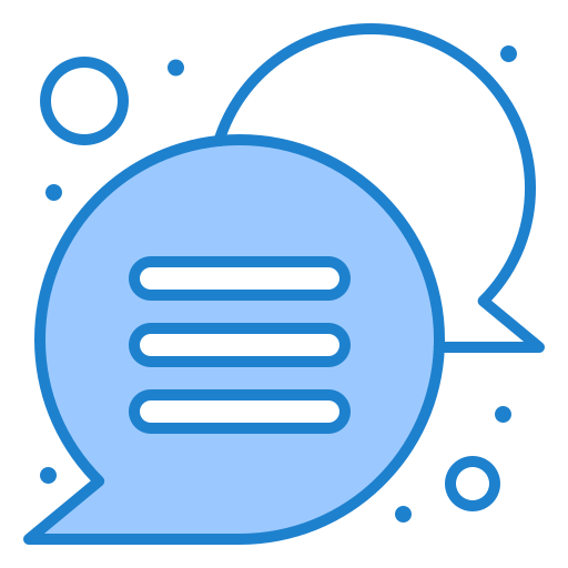 Chat Generic Blue icon