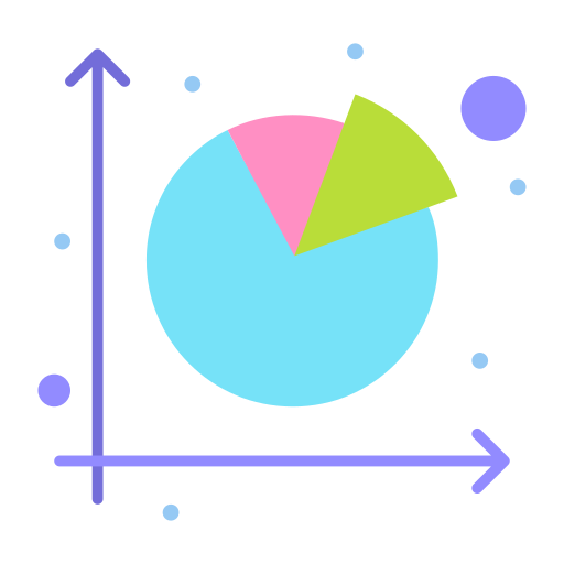 grafico a torta Flatart Icons Flat icona