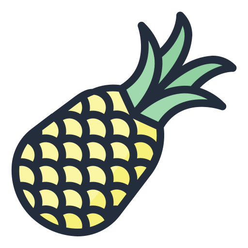 ananas Generic Outline Color icona