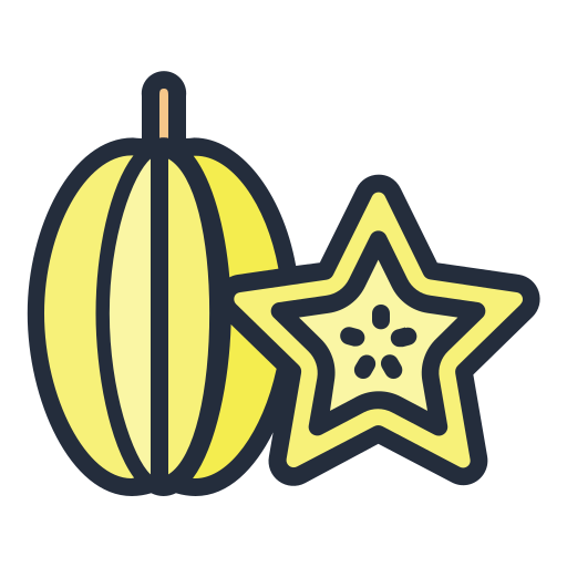 Звездчатый фрукт Generic Outline Color иконка