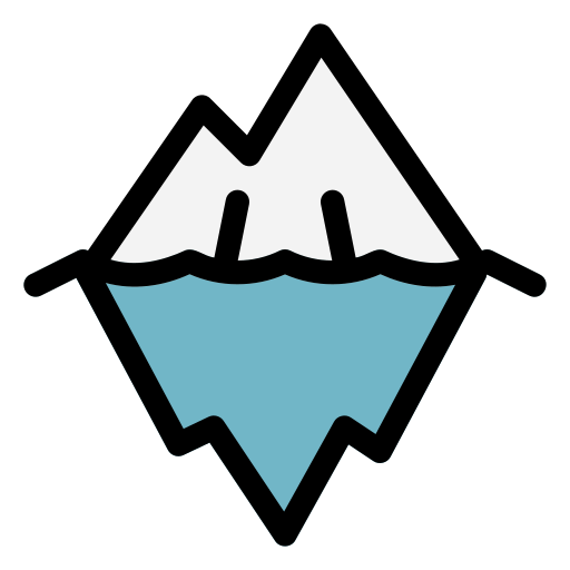 氷山 Generic Outline Color icon