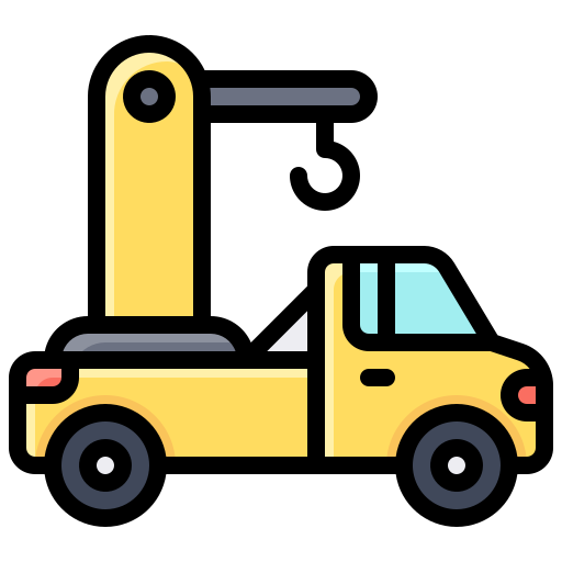 takelwagen Generic Outline Color icoon