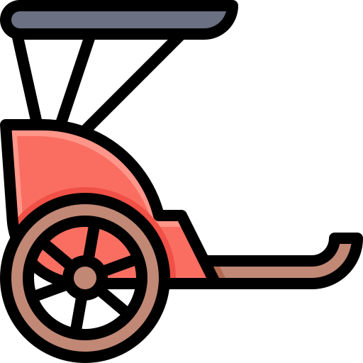 人力車 Generic Outline Color icon