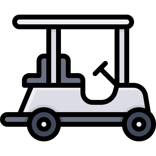 wózek golfowy Generic Outline Color ikona