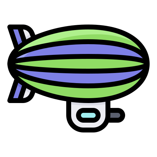 Zeppelin Generic Outline Color icon