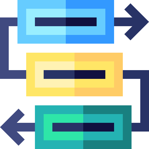 Workflow Basic Straight Flat icon