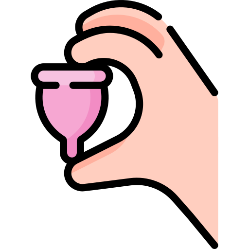 menstruationstasse Special Lineal color icon